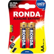 تصویر باتری قلمی روندا مدل Ultra Plus Alkaline بسته 2 عددی Ronda Ultra Plus Alkaline AA Battery Pack Of 2