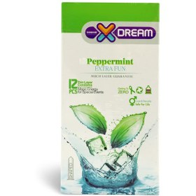 تصویر کاندوم 12 عددی خنک کننده نعناع ایکس دریم X Dream Peppermint Condom 12 pcs