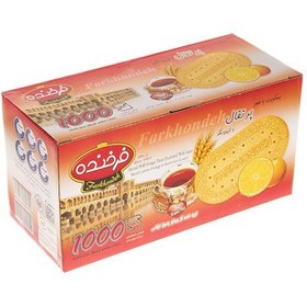 تصویر بیسکوییت فرخنده با طعم پرتقال مقدار - 900 گرم بیسکویت و ویفر 900 گرم فرخنده پرتقال