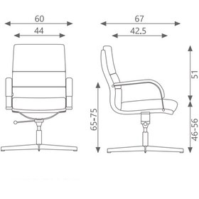 تصویر صندلی کنفرانسی اروند مدل 5710 
