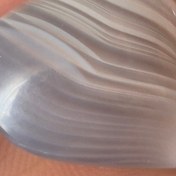 تصویر عقیق سلیمانی تراش قلب سایز مدال گردن آویر دوطرف دامله Aghigh soleymani