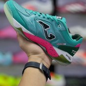 تصویر کفش فوتسال جوما Top Flex Plus رنگ سبز آبی - 41 Joma Top Flex Plus Futsal Shoes – Green/Blue – Original Quality
