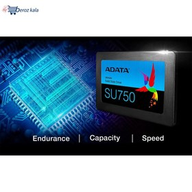 تصویر هارد SSD اینترنال ای‌ دیتا مدل Adata SU750 ظرفیت 512 گیگابایت ا Adata SU750 512GB internal SSD Adata SU750 512GB internal SSD