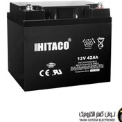 تصویر باتری 12 ولت 42 آمپر هیتاکو HITACO محصول چین 