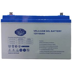 تصویر باتری ۱۰۰ آمپر ساعت ایبیزا مدل 12V.100AH ژل 