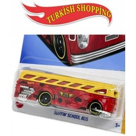 تصویر ماشین اسباب بازی اتوبوس مدرسه SURFIN اصلاح شده هات ویلز اورجینال HOT WHEELS 