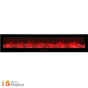 تصویر شومینه برقی دیواری LCD مدل 240 سانتی‌متر | طراحی مدرن و دکوراتیو، گرمایشی لوکس 