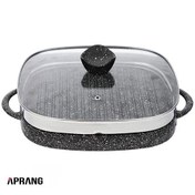 تصویر تابه گریل چدنی نالینو مدل Lorenza با درب سایز 28 ا Nalino Cast-Iron Grill Pan Size 28 Lorenza Nalino Cast-Iron Grill Pan Size 28 Lorenza