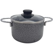 تصویر قابلمه تفلون تابان سایز ۲۰ درب پیرکس 