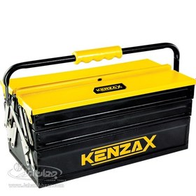 تصویر جعبه ابزار اتومات سه طبقه 50 سانت کنزاکس مدل KTB-1503 Kenzax 50 cm three-tier automatic tool box model KTB-1503