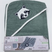 تصویر حوله نوزادی زیتونی برند لوپیلو کد kids873 