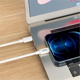 تصویر کابل تبدیل USB-C به لایتنینگ هوکو مدل X56 PD 20W طول 1 متر 