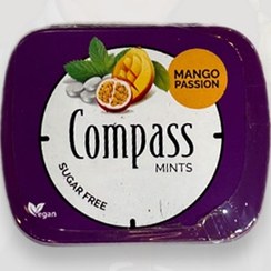 تصویر قرص خوشبو کننده دهان کامپس (Compass) – طعم انبه و پاسیو بدون قند – 14 گرم 