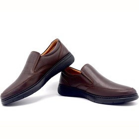 تصویر کفش کد 362 بی بند قهوه ای 