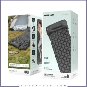 تصویر تشک بادی مسافرتی Green Lion مدل Inflatable Air Mattress Green Lion Inflatable Air Mattress - Beige