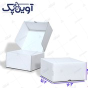 تصویر کارتن کیبوردی سه لایه سفید لمینتی 17x16 ارتفاع 9 