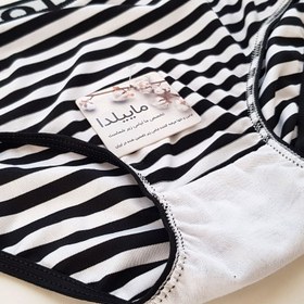 تصویر شورت زنانه ماییلدا مدل راه راه کد 4081 