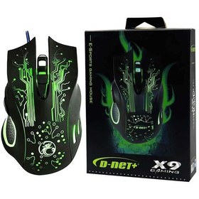 تصویر ماوس دی نت پلاس X9 باسیم Mouse D-Net Plus X9 Wired