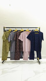 تصویر ست پنبه پاپیونی - طوسی 