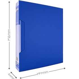 تصویر کلیر بوک 80 برگ قاب دار شفاف پاپکو A4-80T