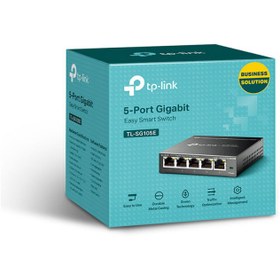 تصویر سوییچ 5 پورت گیگابیت و دسکتاپ تی پی لینک TP-LINK TL-SG105E 5-Port 10/100/1000Mbps Desktop Switch 