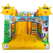 تصویر سرسره قلعه بادی ارتفاع 2.5 متر | اجاره روزانه 