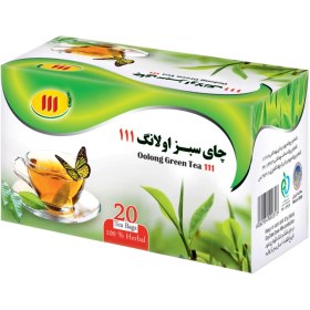 تصویر دمنوش چای سبز اولانگ تی بگ 111 111 oolong green tea tea bags