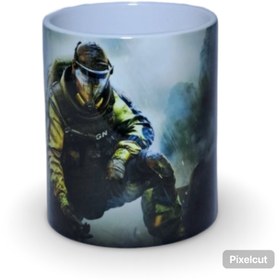 تصویر ماگ سرامیکی طرح Rainbow six siege 