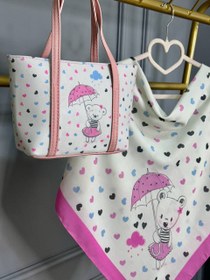 تصویر کیف و روسری تدی 
