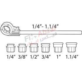 تصویر حدیده دستی لوله سوپراگو SuperEgo سایز 1/2 – 1.1/4 SUPER EGO Manual pipe threaders 1/2 - 1.1/4 inch