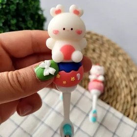 تصویر مسواک کودک عروسکی نرم 