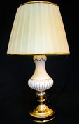 تصویر آباژور رومیزی چینی خطدار کد 29 - کلاهک Lined Chinese table lamp code 29