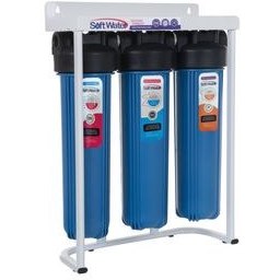تصویر دستگاه تصفیه آب سافت واتر مدل SW-J-3s پیش تصفیه ۳ مرحله‌ای جامبو 