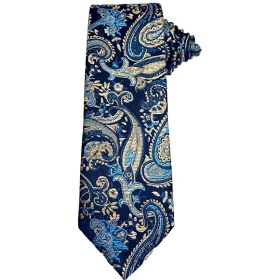 تصویر کراوات بته جقه آبی | R&R 