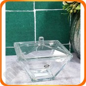 تصویر شکلات خوری دربدار مربع 229600 شیشیه ای لیمون 