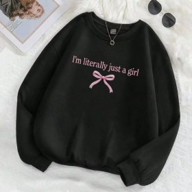 تصویر هودی زنانه مشکی کد PA052 