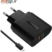 تصویر شارژر دیواری آکی مدل aukey PA-T13 