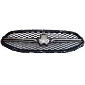 تصویر جلو پنجره سایپا شاهین دنده ای با زه استیل و آرم 