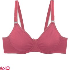 تصویر سوتین فنردار ایزابلا کد 035 رنگ صورتی و زرشکی و کرم 