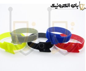 تصویر چسب زبر و نرم مشکی عرض ۲۰ سانت | نوار ولکرو صنعتی و قوی | باتو الکترونیک 