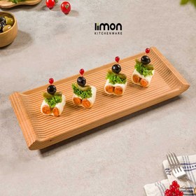 تصویر تخته سرو مستطیل کوچک لیمون کد 2257 Small rectangular limon cedar board