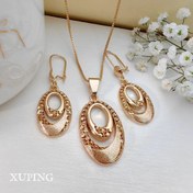 تصویر نیم ست زنانه ژوپینگ طرح طلا کد ۷۱۸ تراش مات 