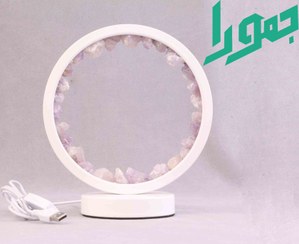 تصویر چراغ خواب آمیتیست دایره 