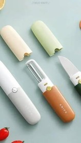 تصویر چاقو و پوست کن دوطرفه 