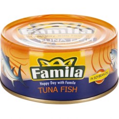 تصویر کنسرو ماهی تن در روغن سویا 180 گرمی فامیلا Canned tuna in soya oil 180 grams of famila