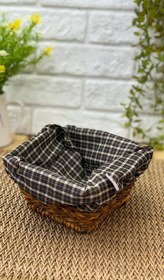 تصویر سبد حصیری سبزی 