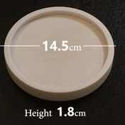 تصویر قالب سیلیکونی زیرگلدانی دایره 14.5 