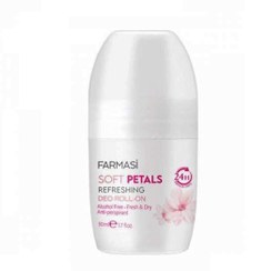 تصویر رول ضد تعریق زنانه مدل Soft Petals حجم 50 میل فارماسی Farmasi Deo Roll On Soft Petals For Women 50ml