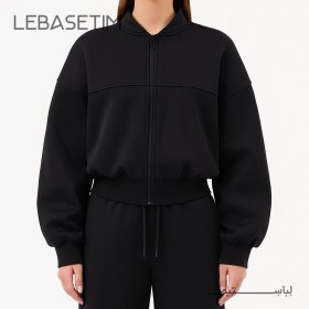 تصویر ست سویشرت شلوار دورس توکرکی مشکی 