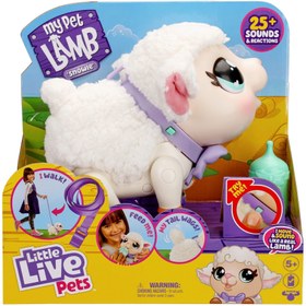 تصویر عروسک رباتیک برفی بره بازیگوش Little Live Pets مدل Moose - Little Live Pets - My Pet Lamb _عروسک رباتیک 